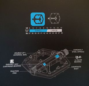 Platformové pedály Crankbrothers Stamp 1 Small Blue