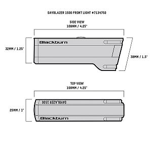 Přední světlo Blackburn Dayblazer 1500 USB-C