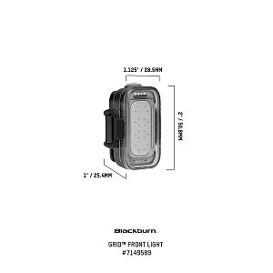 Přední světlo Blackburn Grid Front USB