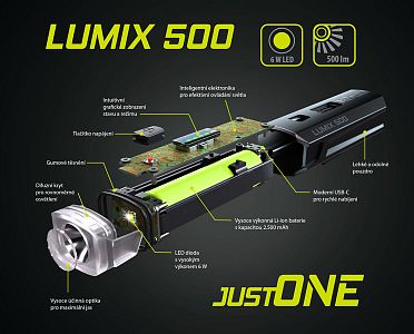 Přední světlo ONE LUMIX 500
