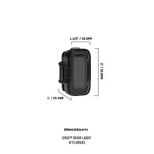 Sada světel Blackburn Grid Front USB + Grid Rear USB