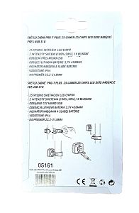 Zadní světlo PRO-T Plus 25 Lumen 25 chips LED diod nabíjecí přes USB 310