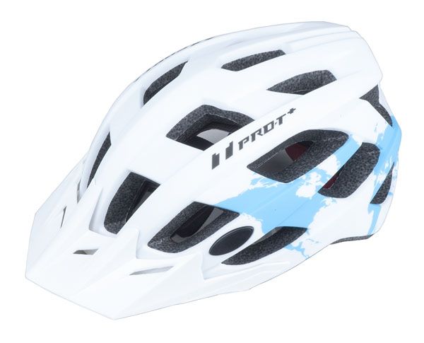 Cyklistická helma PRO-T Plus Soria In mold bílo-světle modrá matná