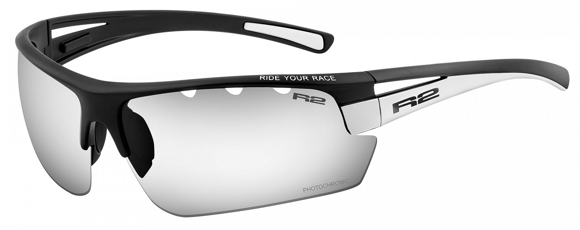Fotochromatické brýle R2 SKINER XL černá/bílá