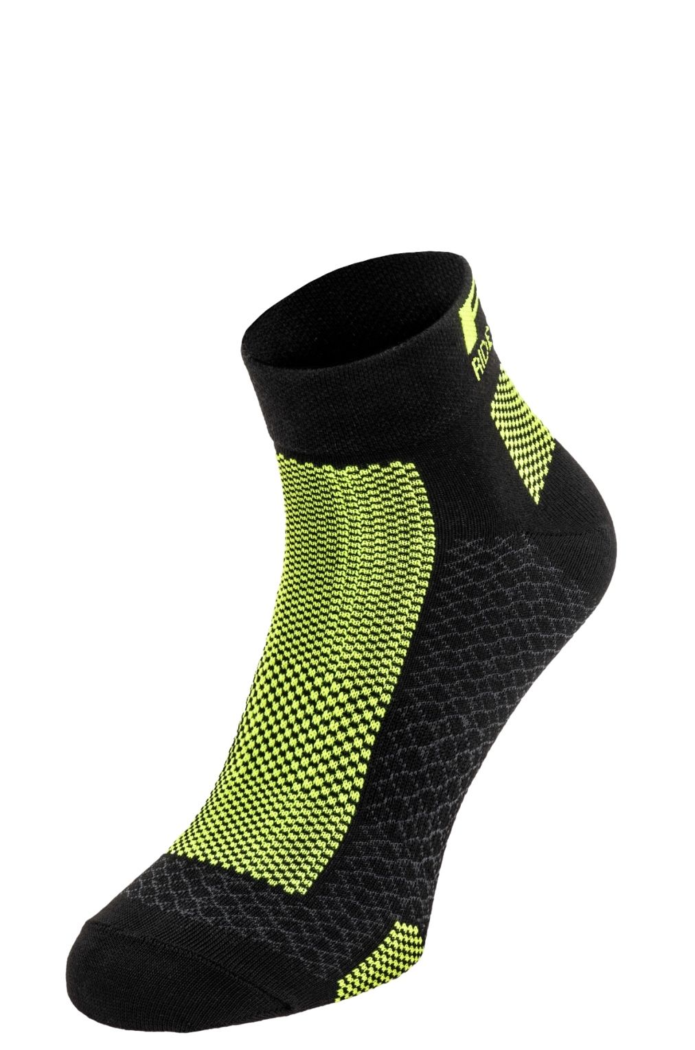 Pánské cyklistické ponožky R2 EASY černá/neonově žlutá