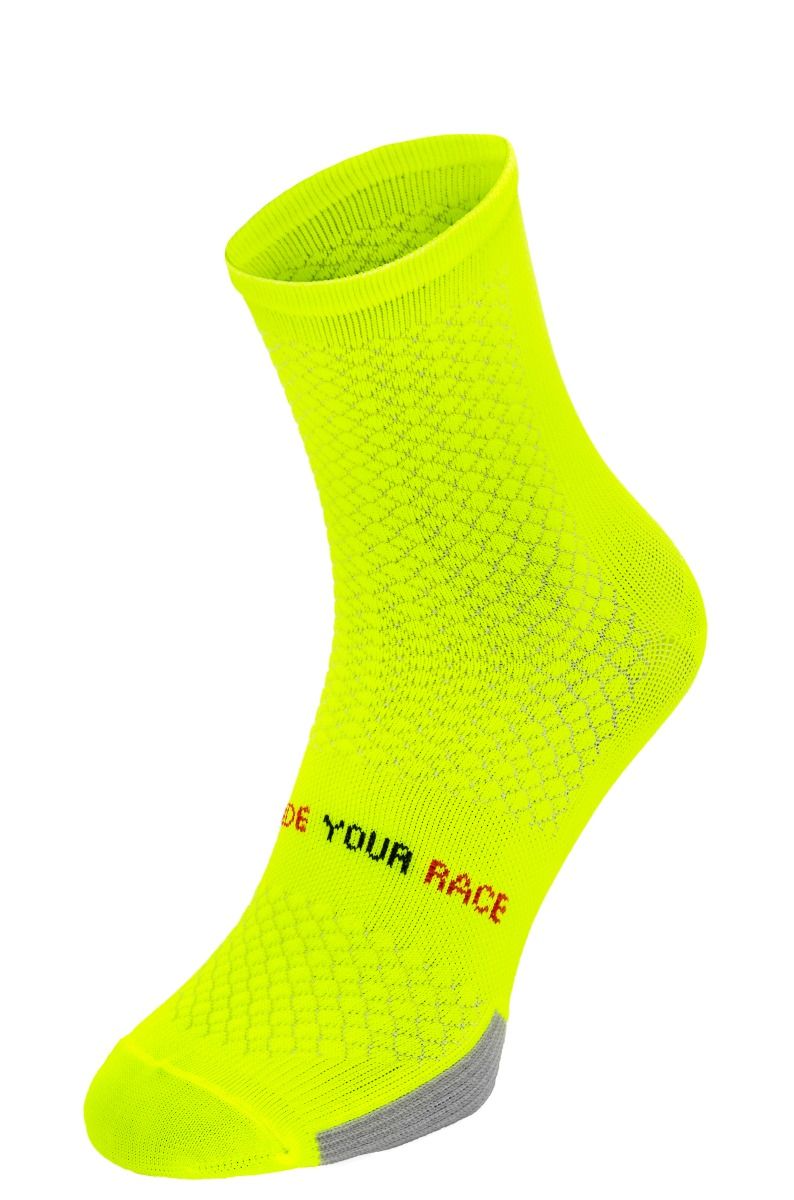 Pánské cyklistické ponožky R2 ENDURANCE neonově žlutá