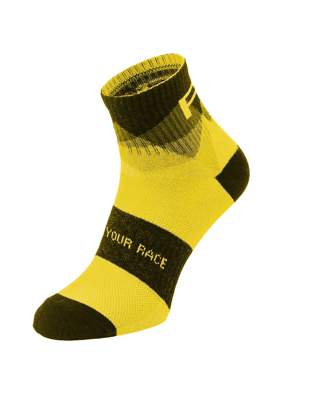 Pánské cyklistické ponožky R2 MOON černá/žlutá