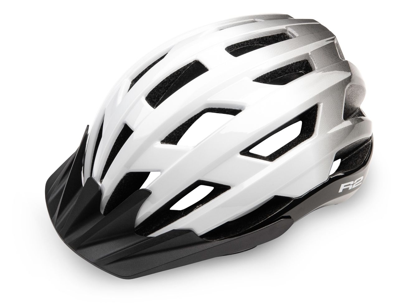 Cyklistická helma R2 EXPLORER bílá/černá