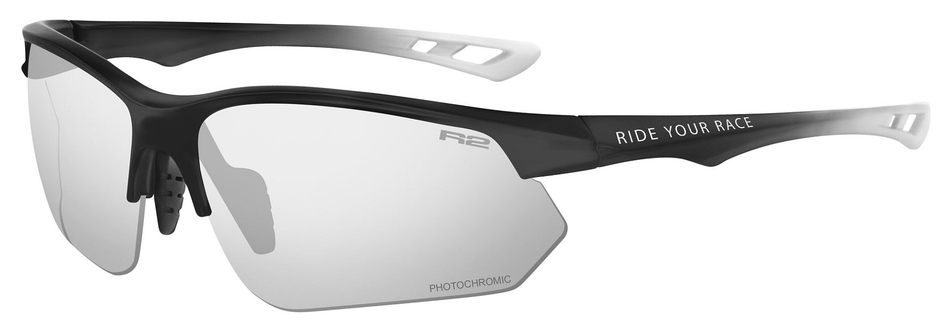 Fotochromatické brýle R2 DROP černá/bílá