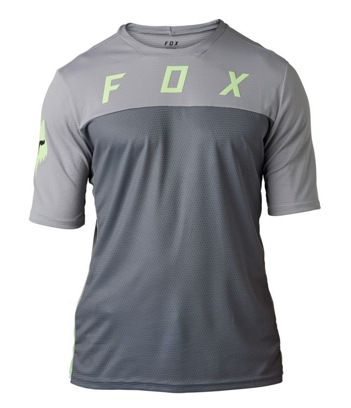 Cyklistický dres Fox Defend SS Jersey Cekt Black/Grey