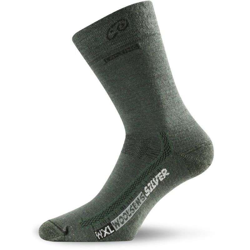 Merino ponožky Lasting WXL 620 zelená