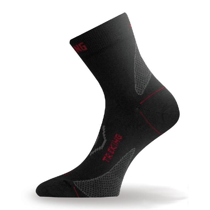 Merino ponožky Lasting TNW 983 černá/červená