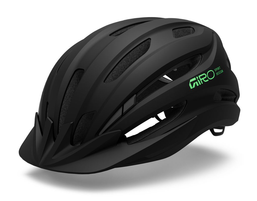 Dětská cyklistická helma GIRO Register II Youth Mat Black/Vivid Green