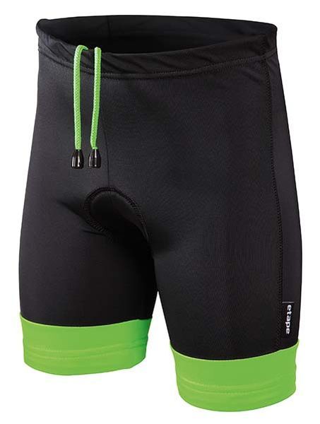 Dětské cyklistické kalhoty Etape Junior černá/zelená