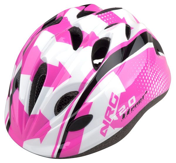 Dětská cyklistická helma PRO-T Plus Toledo In mold růžovo-bílo-černá NRG