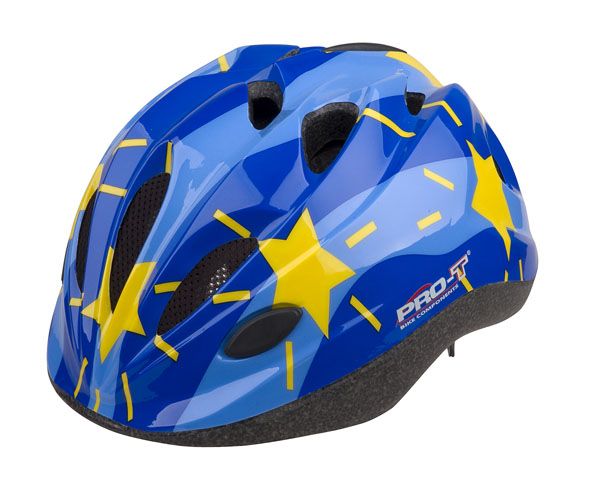 Dětská cyklistická helma PRO-T Vigo modro-sv.modrá hvězdy