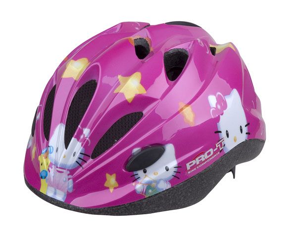 Dětská cyklistická helma PRO-T Vigo růžová Kitty