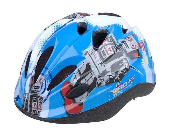 Dětská cyklistická helma PRO-T Vigo modrá robot
