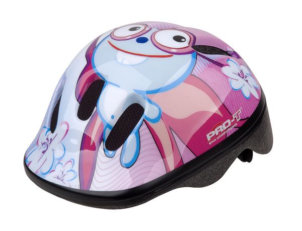 Dětská cyklistická helma PRO-T Fafe fialová motýl