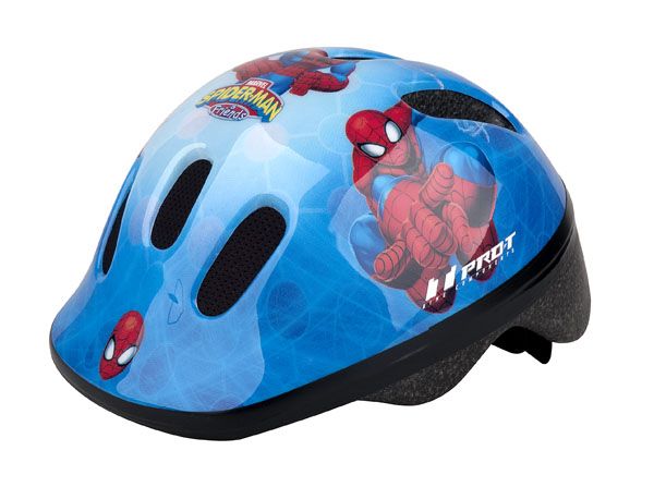 Dětská cyklistická helma PRO-T Fafe modrá Spider man