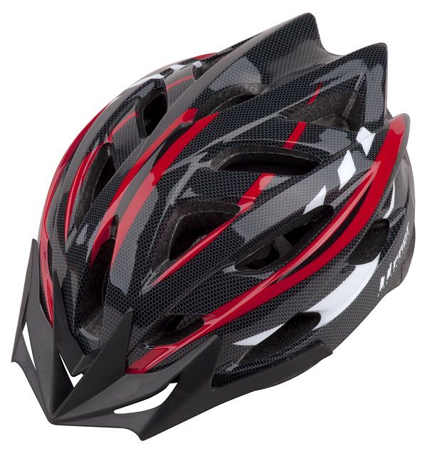 Cyklistická helma PRO-T Cordoba černo-červeno-bílá