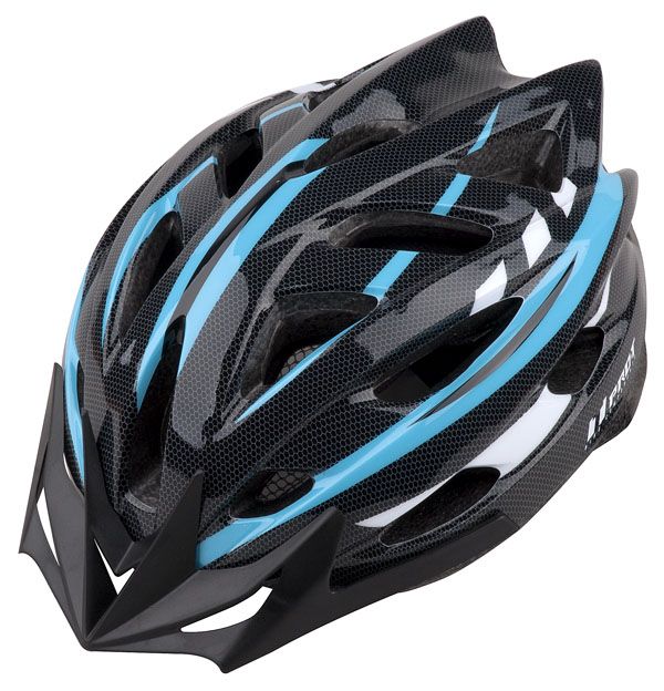 Cyklistická helma PRO-T Cordoba černo-světle modro-bílá
