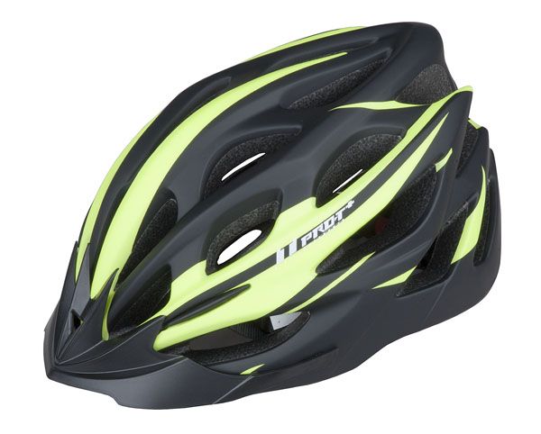 Cyklistická helma PRO-T Plus Alcazar In mold černo-žlutá fluor matná