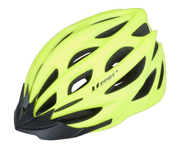 Cyklistická helma PRO-T Plus Alcazar In mold žlutá fluor matná