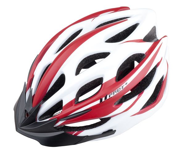 Cyklistická helma PRO-T Plus Alcazar In mold bílo-červená