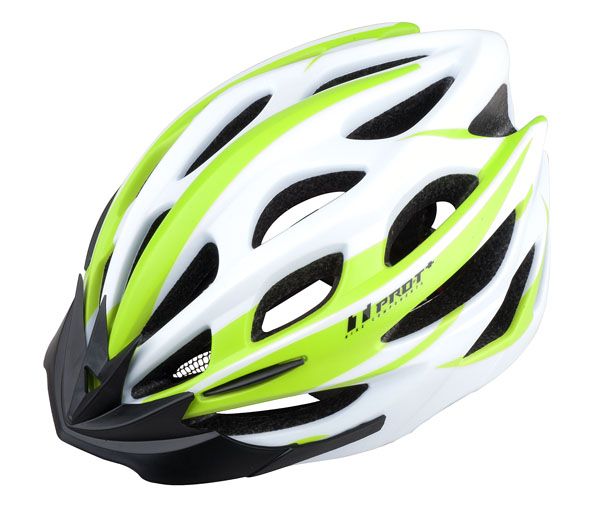 Cyklistická helma PRO-T Plus Alcazar In mold bílo-zelená