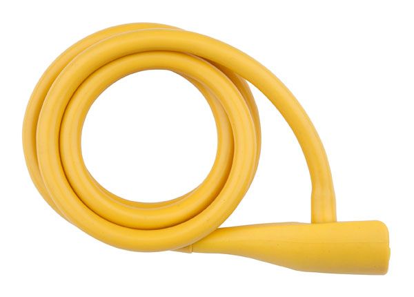 Zámek spirála PRO-T Plus M10 x 135cm Silicone žlutá