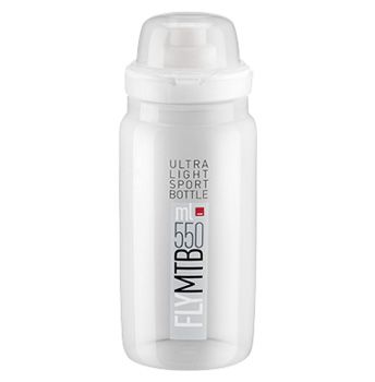 Láhev ELITE Fly MTB 0,55l čirá, šedé logo