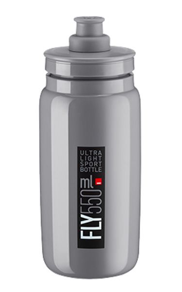 Láhev ELITE Fly 0,55l šedá, černé logo
