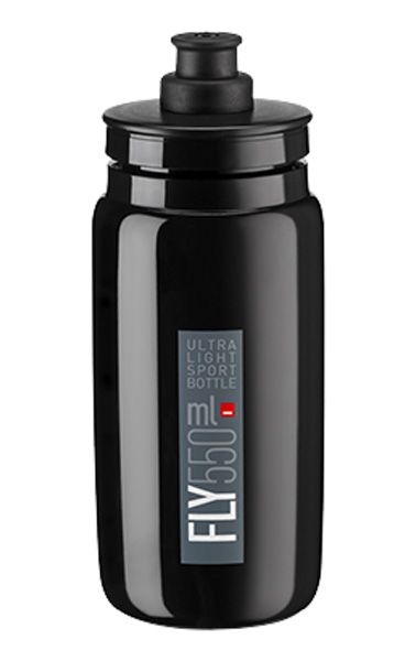 Láhev ELITE Fly 0,55l černá, šedé logo