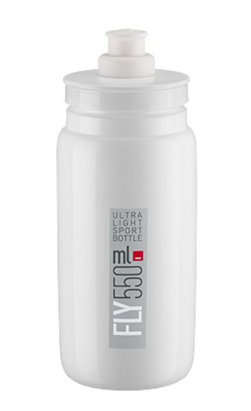 Láhev ELITE Fly 0,55l bílá, šedé logo