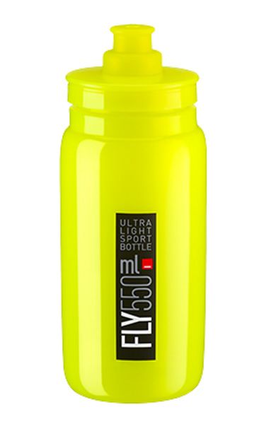 Láhev ELITE Fly 0,55l žlutá fluor, černé logo