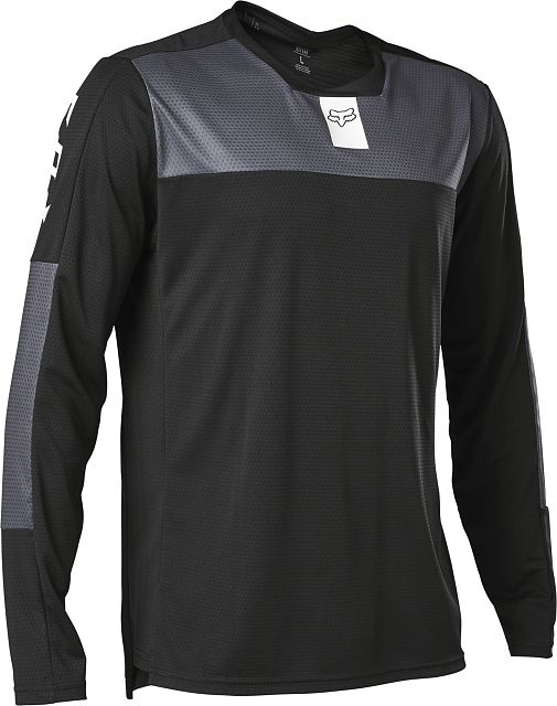 Cyklistický dres Fox Defend LS Jersey Foxhead Black