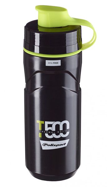 Termoláhev POLISPORT T500 0,5l/0,65l černo-zelená fluor