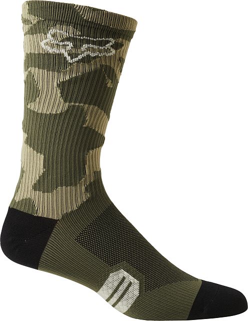 Pánské cyklistické ponožky Fox 8" Ranger Sock Green Camo