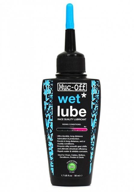 Mazivo na řetěz do mokra MUC-OFF Bio Wet Lube 50ml