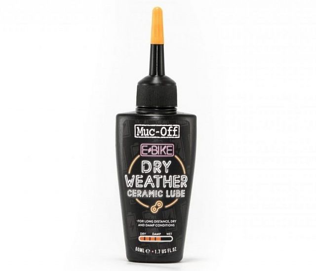 Mazivo na řetěz elektrokol do sucha MUC-OFF EBike Ceramic Dry Lube 50ml