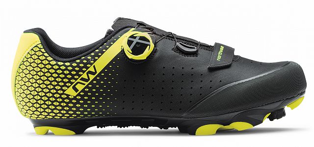 Pánské cyklistické tretry Northwave Origin Plus 2 Black/Yellow Fluo