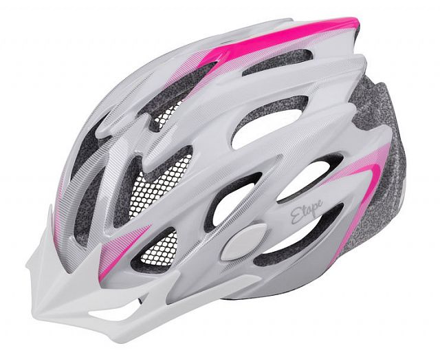 Dámská cyklistická helma Etape Venus bílá/růžová