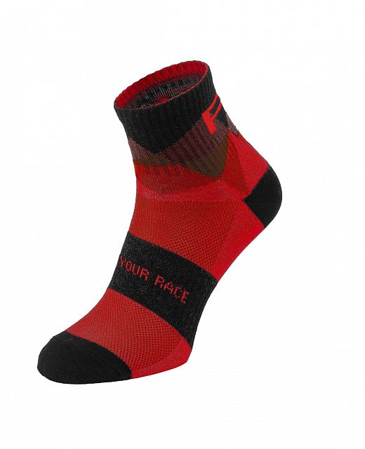 Pánské cyklistické ponožky R2 MOON černá/červená