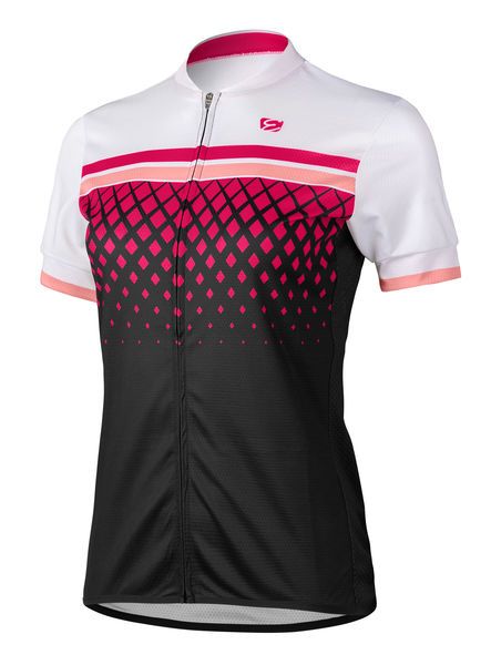 Dámský cyklistický dres Etape Diamond bílá/růžová