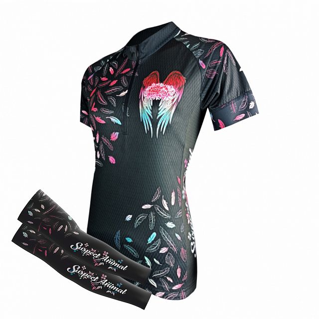 Dámský cyklistický dres Cykloanimal Angel + návleky na ruce