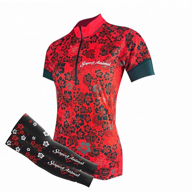 Dámský cyklistický dres Cykloanimal Isabela + návleky na ruce
