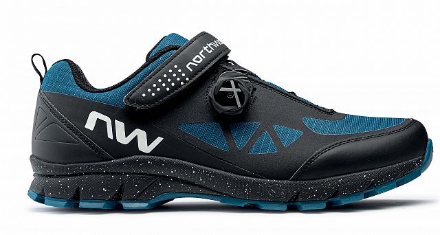 Pánské cyklistické tretry Northwave Corsair Black/Blue Coral