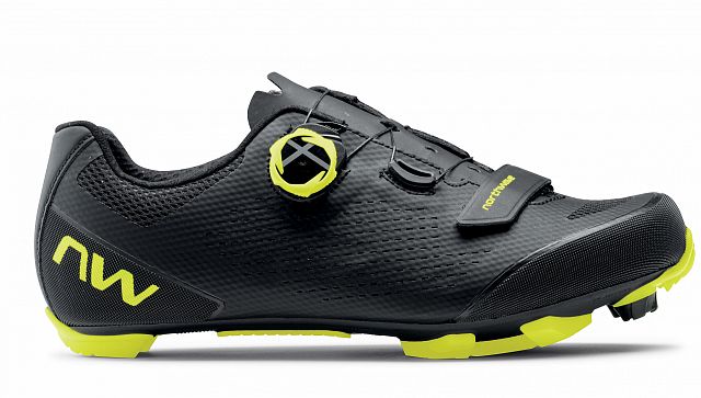 Pánské cyklistické tretry Northwave Razer 2 Black/Yellow Fluo