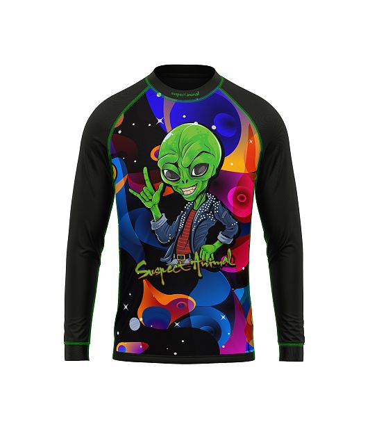 Dětské funkční triko dlouhý rukáv ALIEN černá
